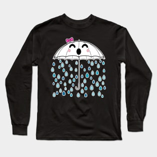 Kawaii Rainy Umbrella Long Sleeve T-Shirt